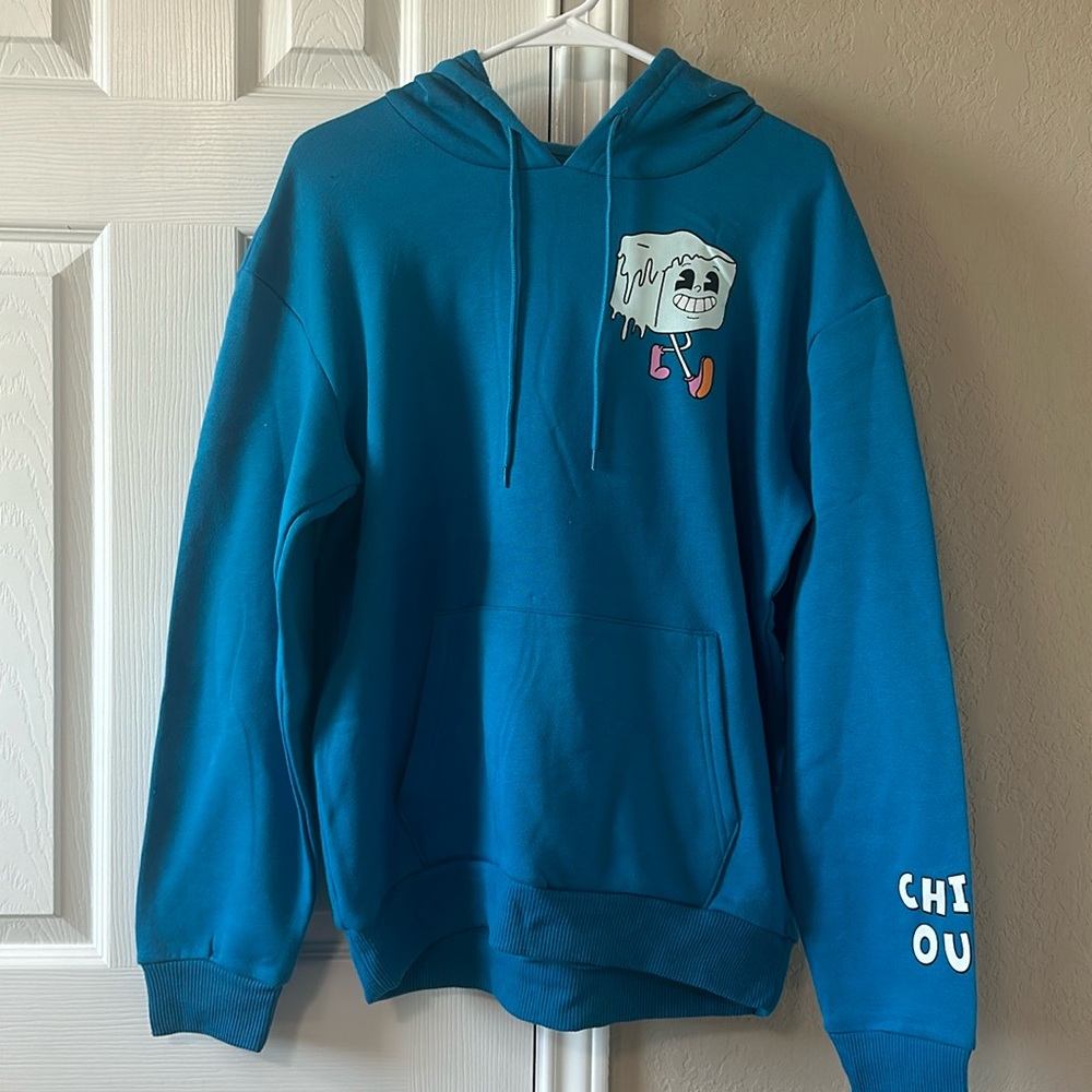 NWOT Chemistry CHILL OUT Graphic Hooded Sweatshirt